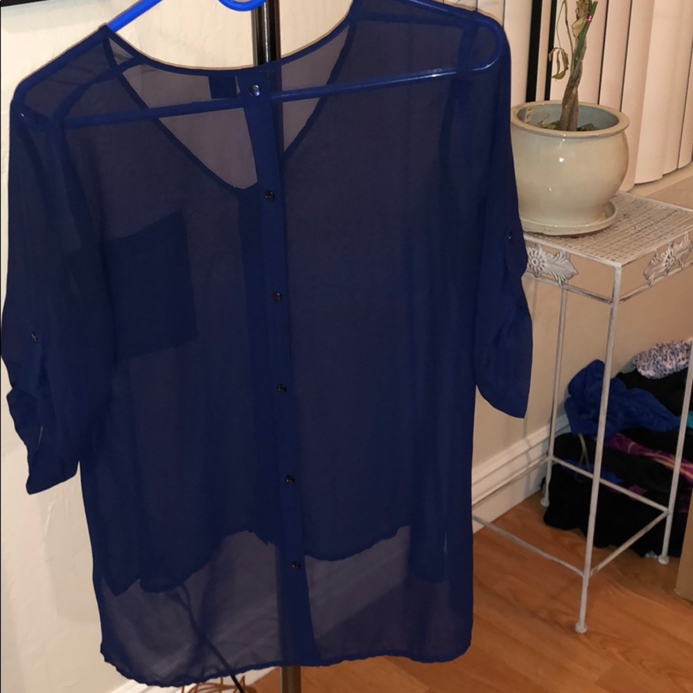 Sheer button down - Picture 3 of 3